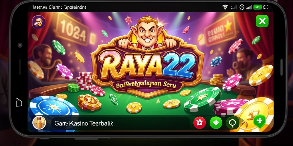 Tampilan utama RAYA22 menampilkan gameplay Kasino yang menegangkan.